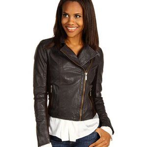 Michael Kors Smooth Lamb Leather Jacket